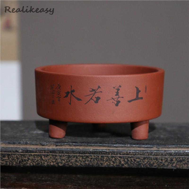 Yixing purpurowa glina doniczk – Bonsai Tree Zen Garden recenzja i cena