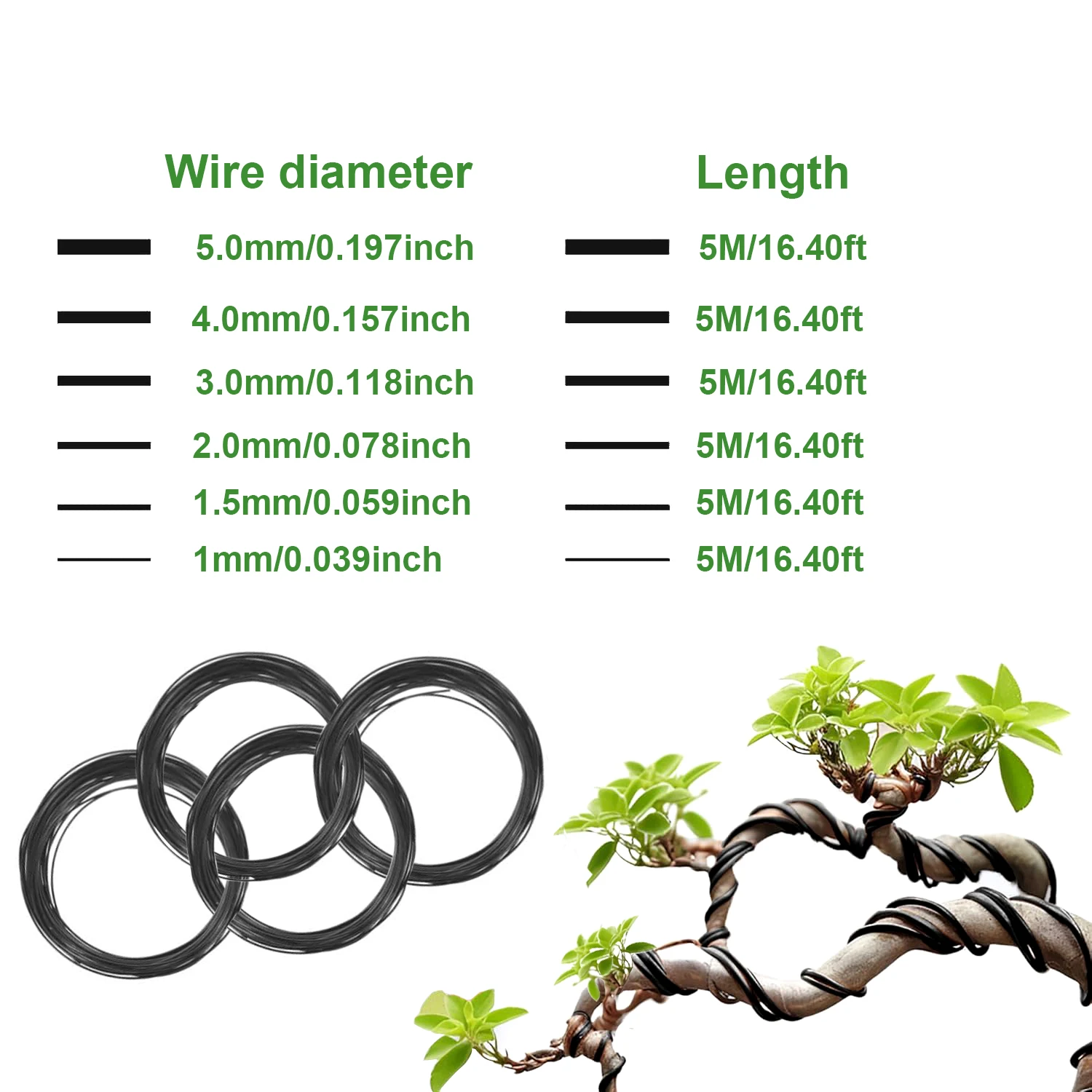 1 szt. Drut do Bonsai Anodowan – Bonsai Wire Aluminum recenzja i cena