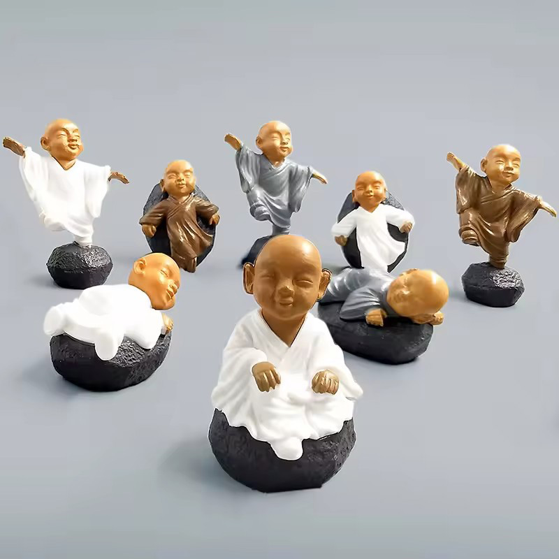 4 szt. Chińskie figurki mnichó – Bonsai Garden Art recenzja i cena